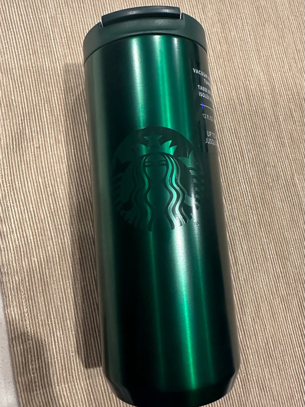 Starbucks Deep Green Travel Cup with Siren Logo 12 OZ